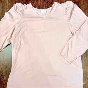 Wilfred Aritzia Puff Shoulder Long Sleeve Shirt - Ballet Pink
